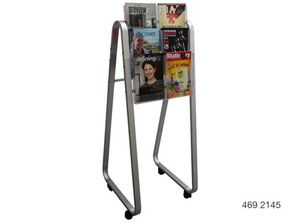 A4 Single-Sided Lit Loc Easel Floor Stands