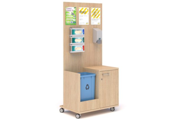 Sanitisation Booth With Bin Compartment