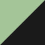 Light Green in Black Powdercoat Frame