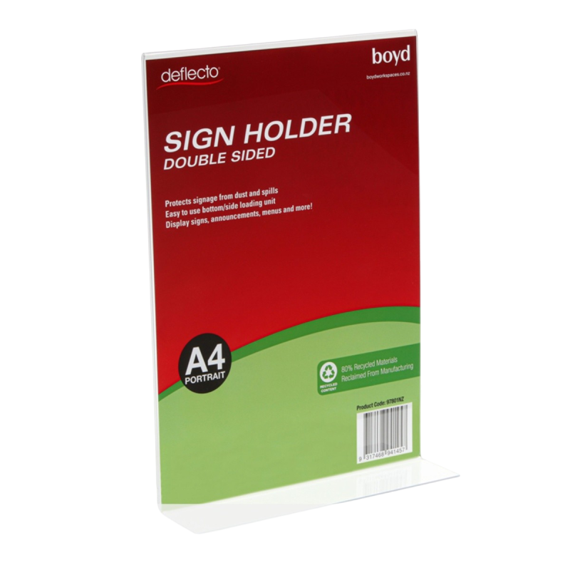 Upright Double Sided Sign Holder - Portrait - Image 2