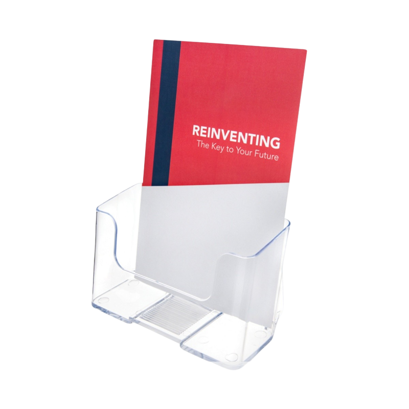 Single Pocket Free Standing Brochure Holder - Portrait - Image 2