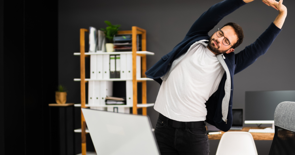 Int. workspaces discuss sitting versus standing desk, and what the best set up is in your workspace