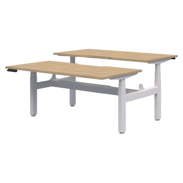 Peak II Electric Height Adjustable Back to Back 2 Pod Desk