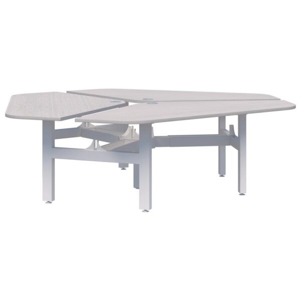 Peak II Fixed Height 120° 3 Pod Desk