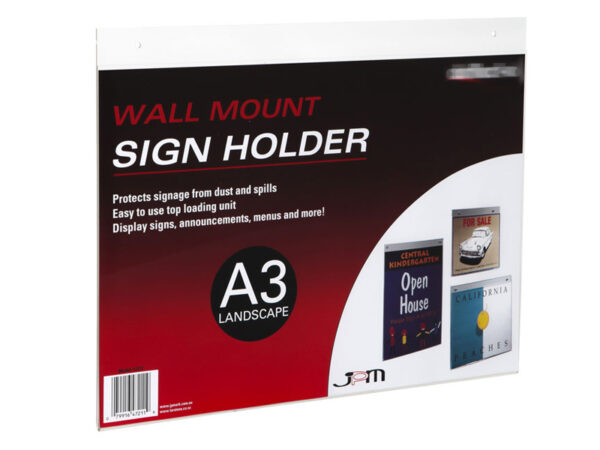 Wall Mounted Sign Display - Landscape