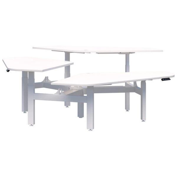 Peak II Electric Height Adjustable 120° 3 Pod Desk