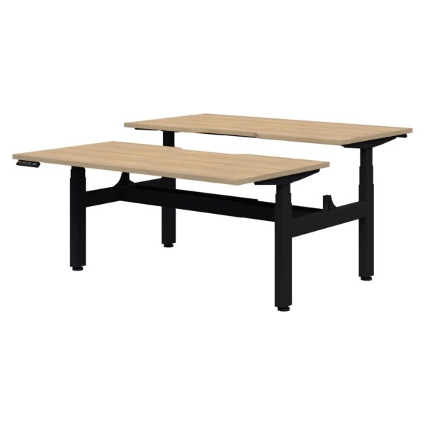 Peak II Electric Height Adjustable Back to Back 2 Pod Desk
