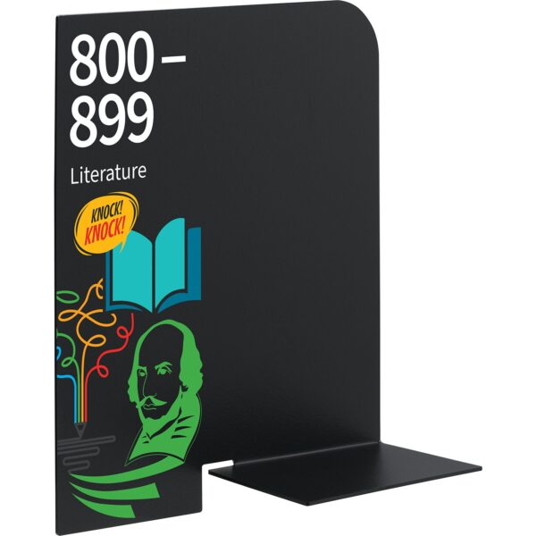 Bookshelf Dividers Dewey With Graphics Set