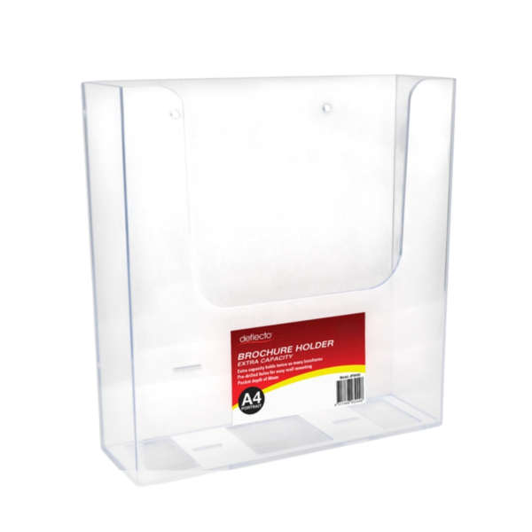 Single Pocket Extra Capacity Brochure Holders - Portrait