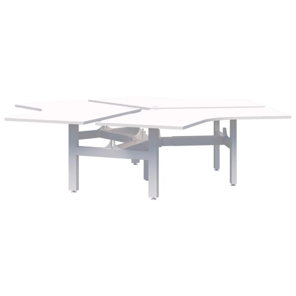 Peak II Fixed Height 120° 3 Pod Desk