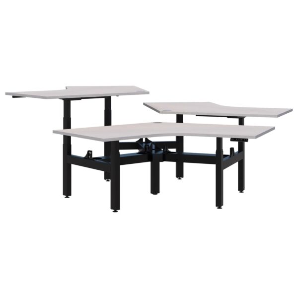 Peak II Electric Height Adjustable 120° 3 Pod Desk