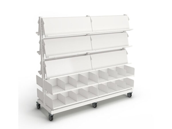 Intraspec Mobile Shelving 1560mm Magazines