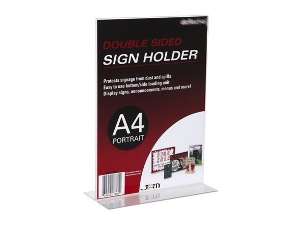 Upright Double Sided Sign Holder - Portrait