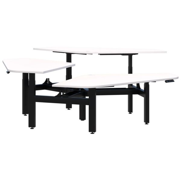 Peak II Electric Height Adjustable 120° 3 Pod Desk