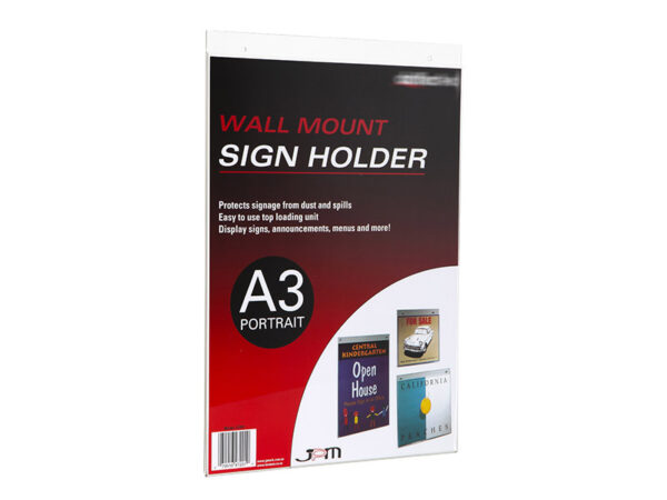 Wall Mounted Sign Display - Portrait