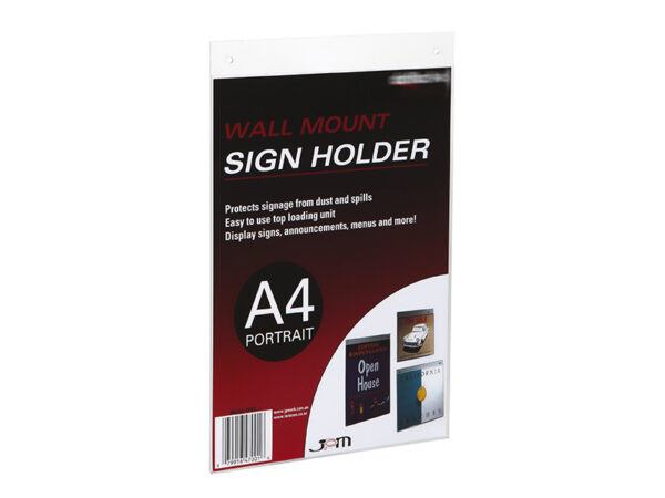 Wall Mounted Sign Display - Portrait - Image 2
