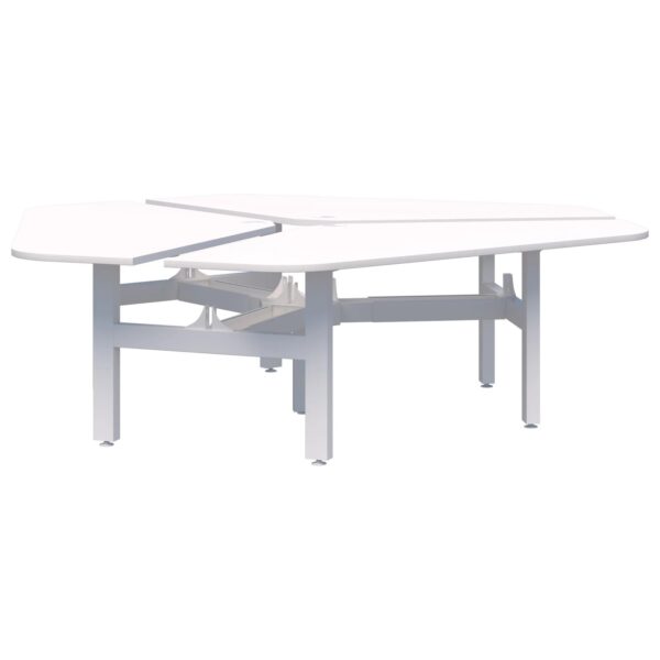 Peak II Fixed Height 120° 3 Pod Desk