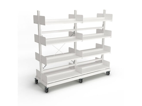 Intraspec Mobile Shelving 1560mm Non Fiction