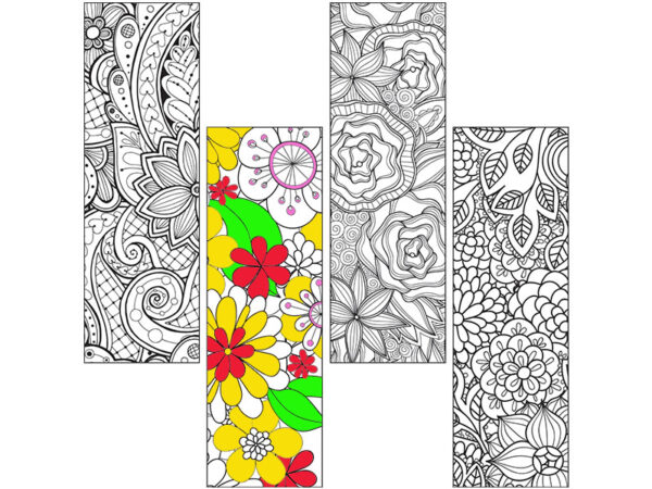 Colour Craze Floral Bookmarks