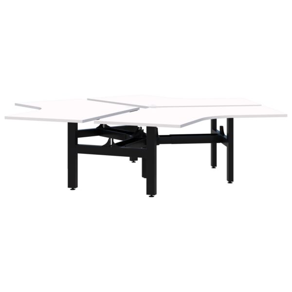 Peak II Fixed Height 120° 3 Pod Desk