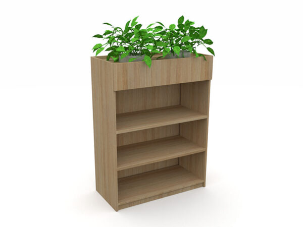 Mascot Bookcase + Planter Box