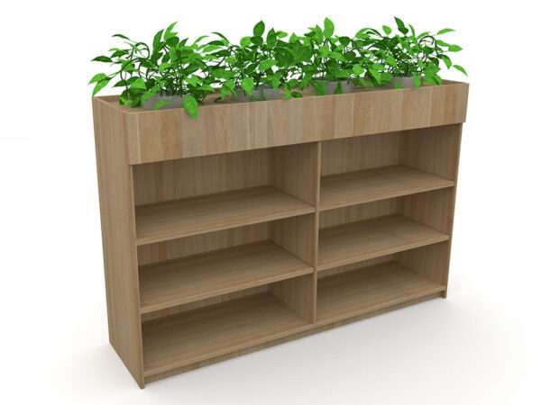 Mascot Bookcase + Planter Box