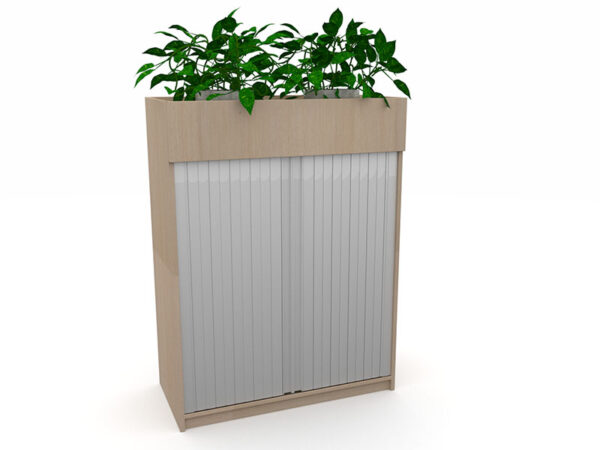 Mascot Tambour Storage + Planter Box