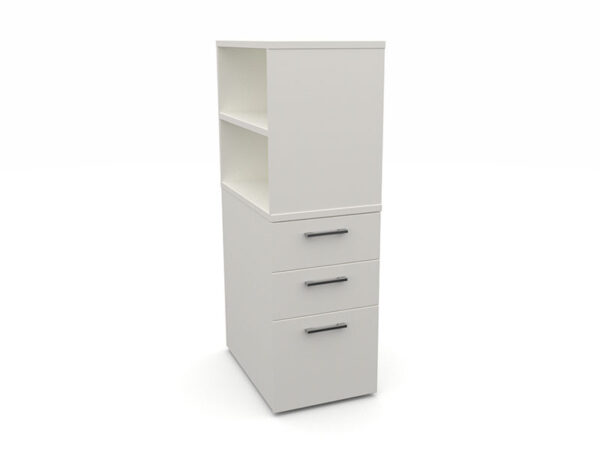 Mascot Tower with Drawers and Open Shelves
