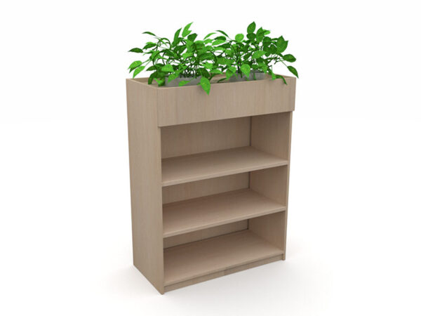 Mascot Bookcase + Planter Box