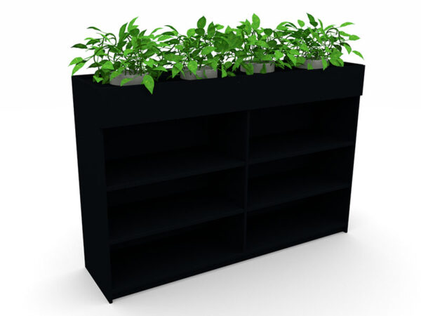 Mascot Bookcase + Planter Box
