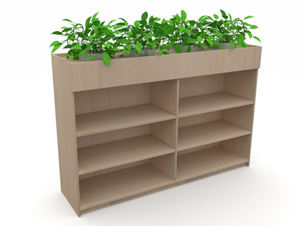 Mascot Bookcase + Planter Box