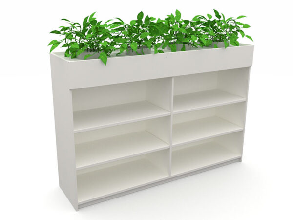 Mascot Bookcase + Planter Box