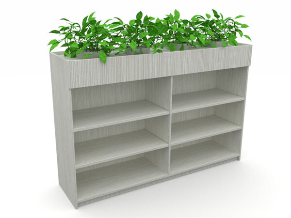 Mascot Bookcase + Planter Box
